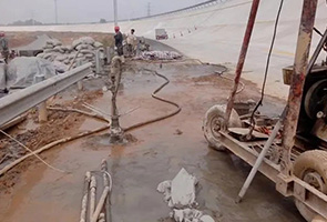 娄底公路钻孔施工